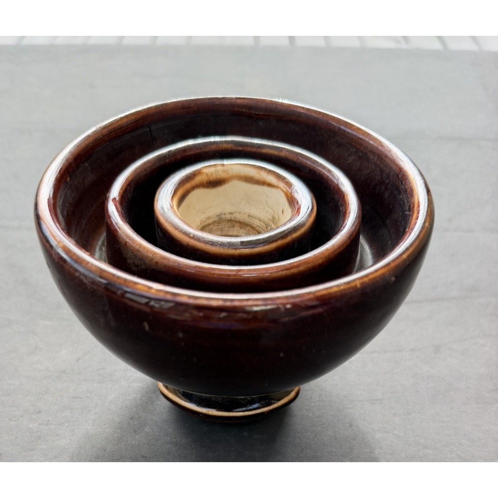 Vintage Westinghouse Porcelain Insulator Base Brown Glaze
